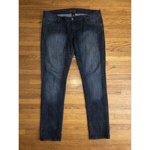 Southpole Women's Denim Jeans Size 16 Dark Wash Slim Fit Back Pocket Embroidery